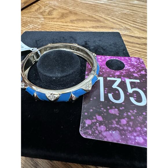 Sequin Nordstrom Multicolor Gold Tone Statement Enamel Bangle Bracelet # 135 - Picture 3 of 3